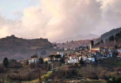 San Romano in Garfagnana al tramonto